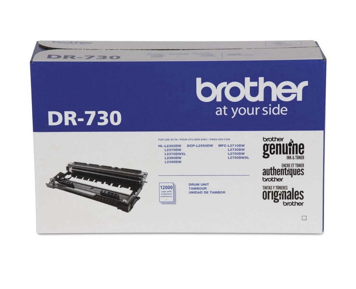 Brother DR-730 Black Drum Unit for HL-L2350DW DCP-L2550DW MFC-L2710DW L2370DW