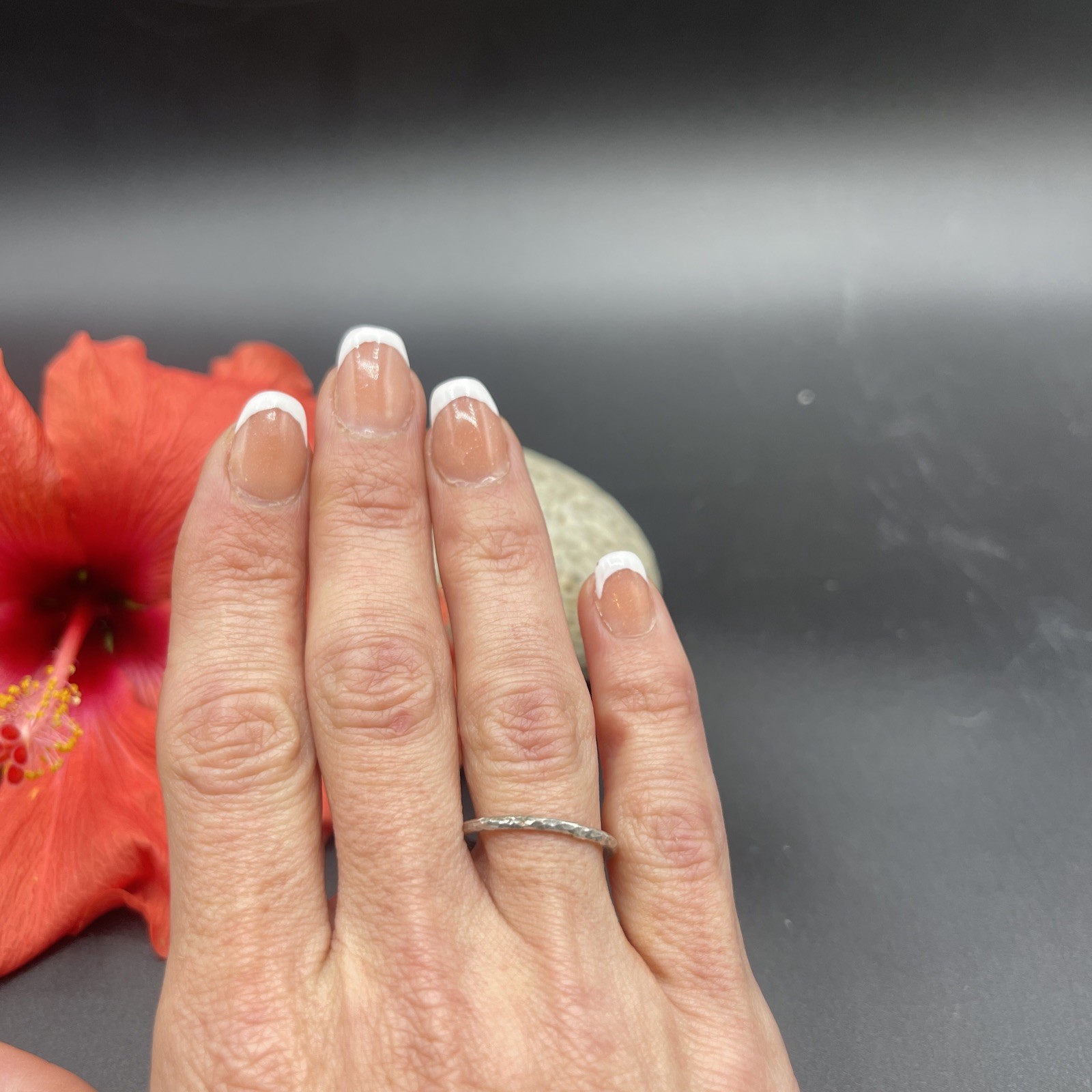 Stunning Unique Handmade 925 Sterling Silver Stackable Band Ring #B88