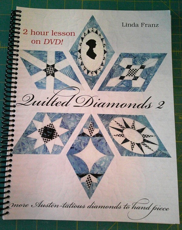 Quilted Diamonds 2, Linda Franz, hand piecing, quilting