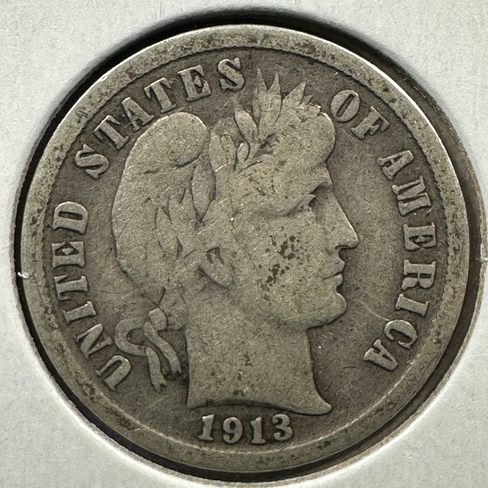1913 10C Barber Dime (89159)