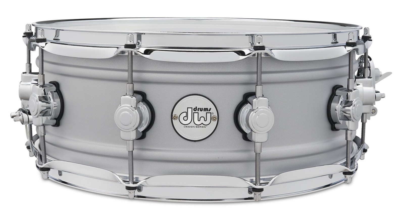 DW Design Snare, Matte Aluminum, 5.5x14"