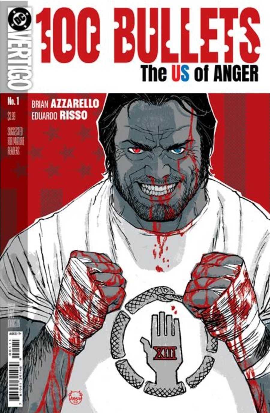 100 BULLETS THE US OF ANGER #1 (OF 8) COVER A DAVE JOHNSON (MR) PRE-SALE 07/1