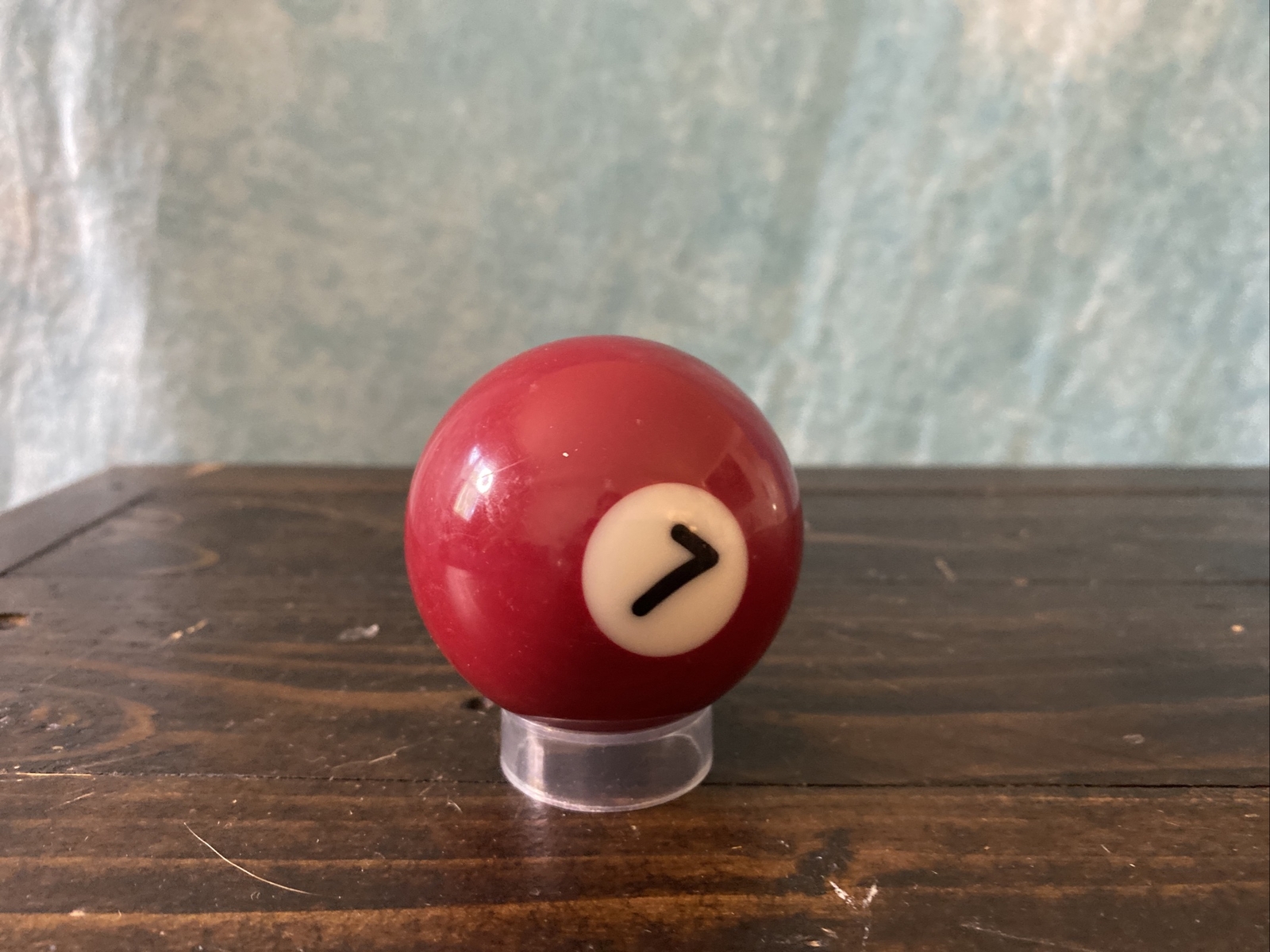 Vintage Number 7 Solid Maroon Replacement Pool Ball Billiard