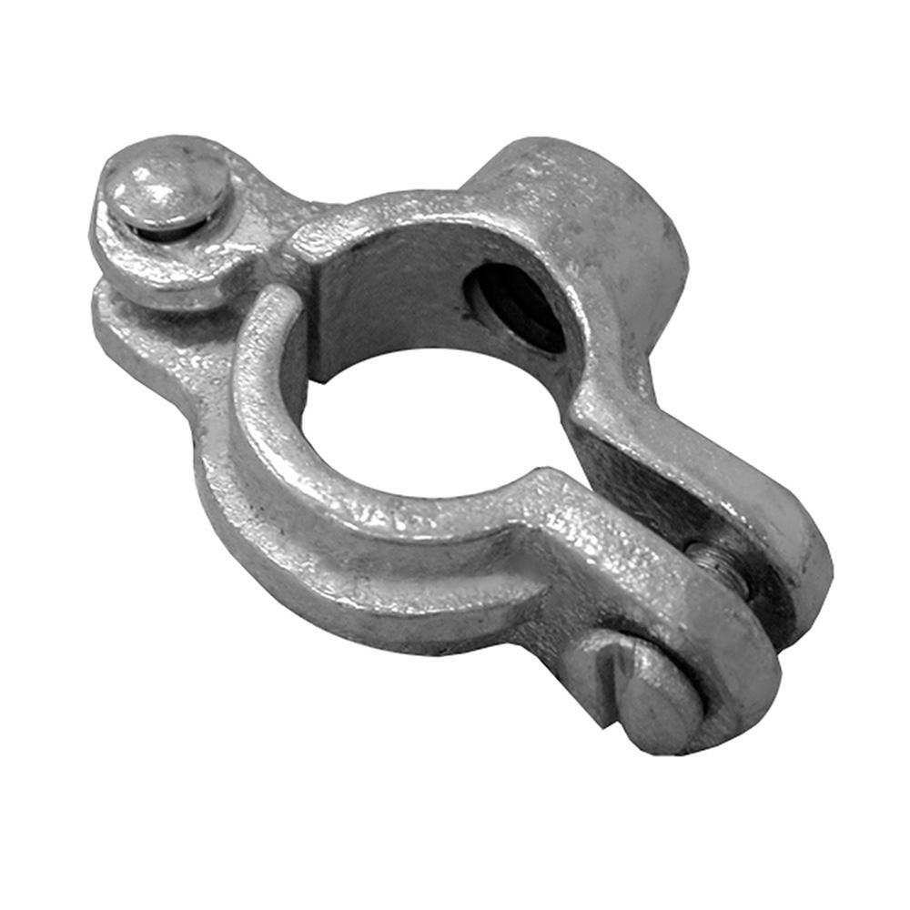 4" Zinc Plated Hinged Split Ring for 1/2" Rod (For Iron Pipe)