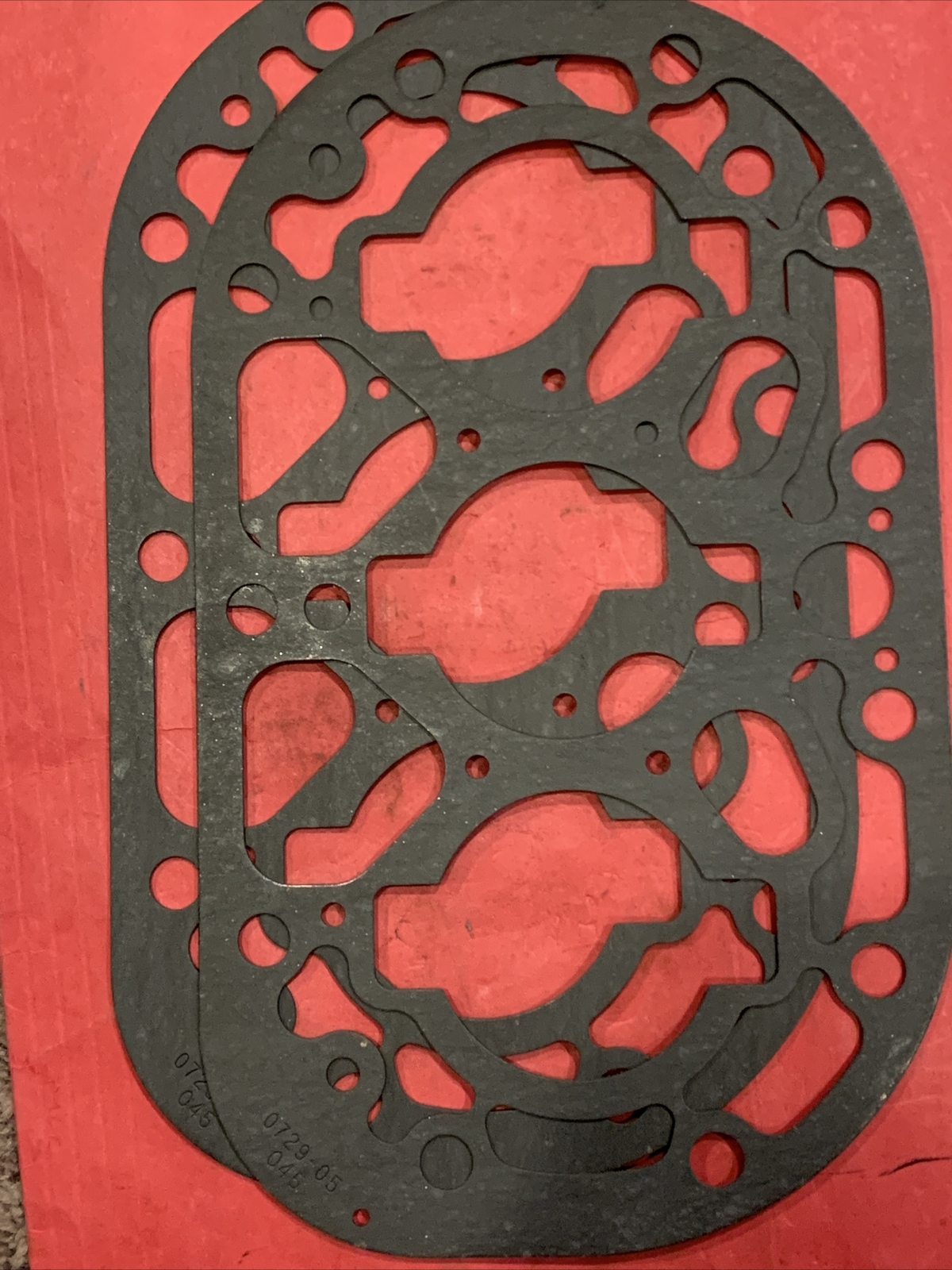 LOT OF 2 Copeland 020-0729-05 Valve Plate Gasket 3D 2.275" Bore? Laser Reed NOS