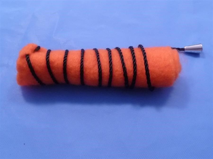 Orange *NEW* Clarinet Cleaning Felt bore Swab cloth,cord for Soprano Bb (flat)