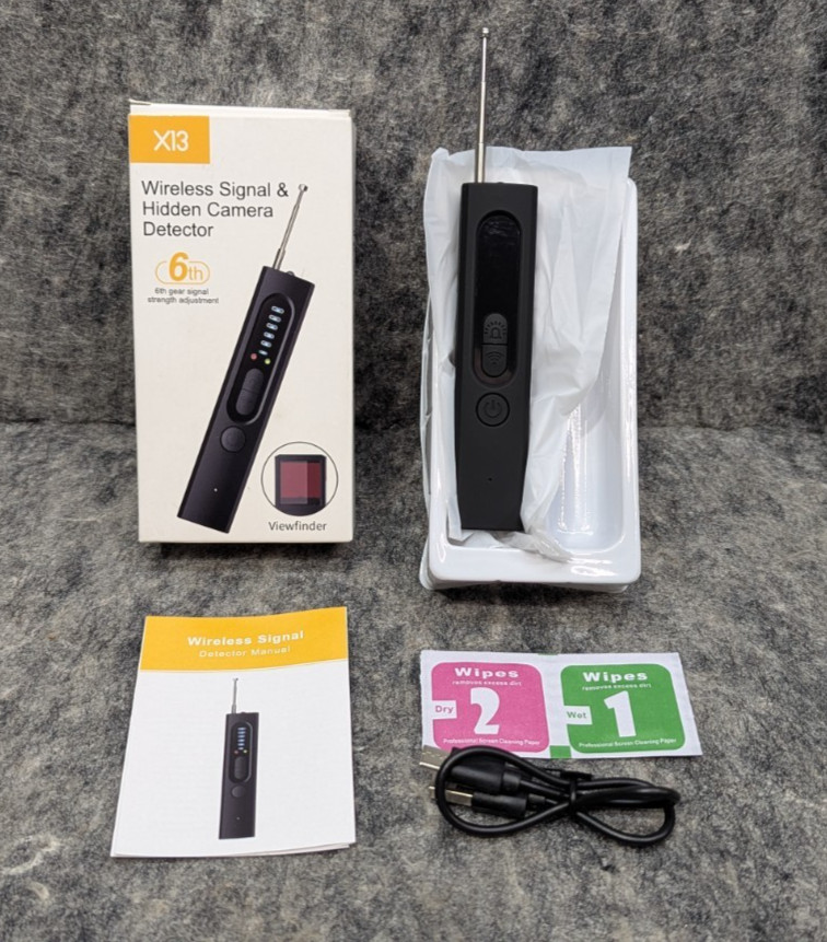 X13 Professional Black Portable Wireless Signal & Hidden Camera Detector 🔥NEW🔥