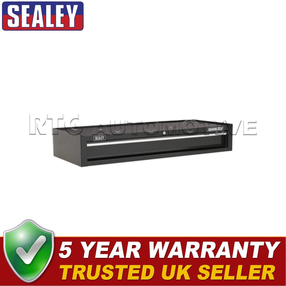 Sealey Superline PRO� Heavy-Duty Mid-Box Tool Chest with Drawer Black AP41119B