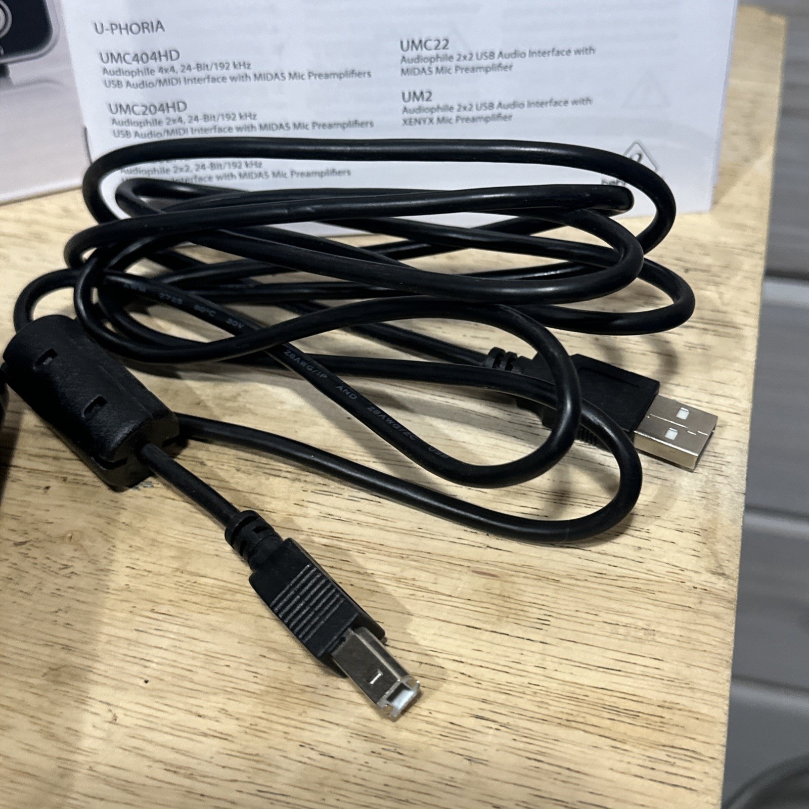 Behringer U‑Phoria UMC202HD USB Audio Interface
