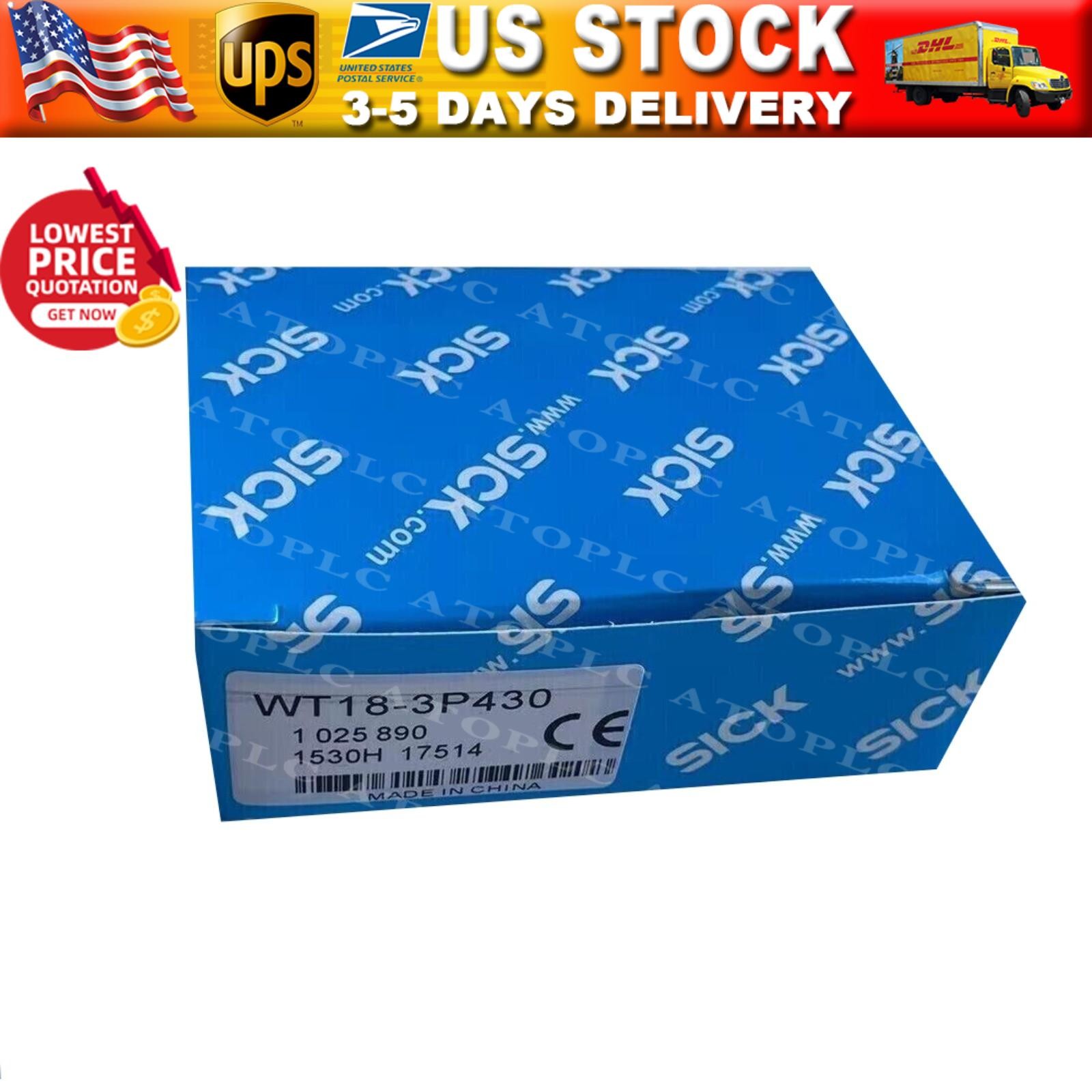 US FREE TAX  SICK WLL170-2P430 WLL1702P430 6029514 Photoelectric