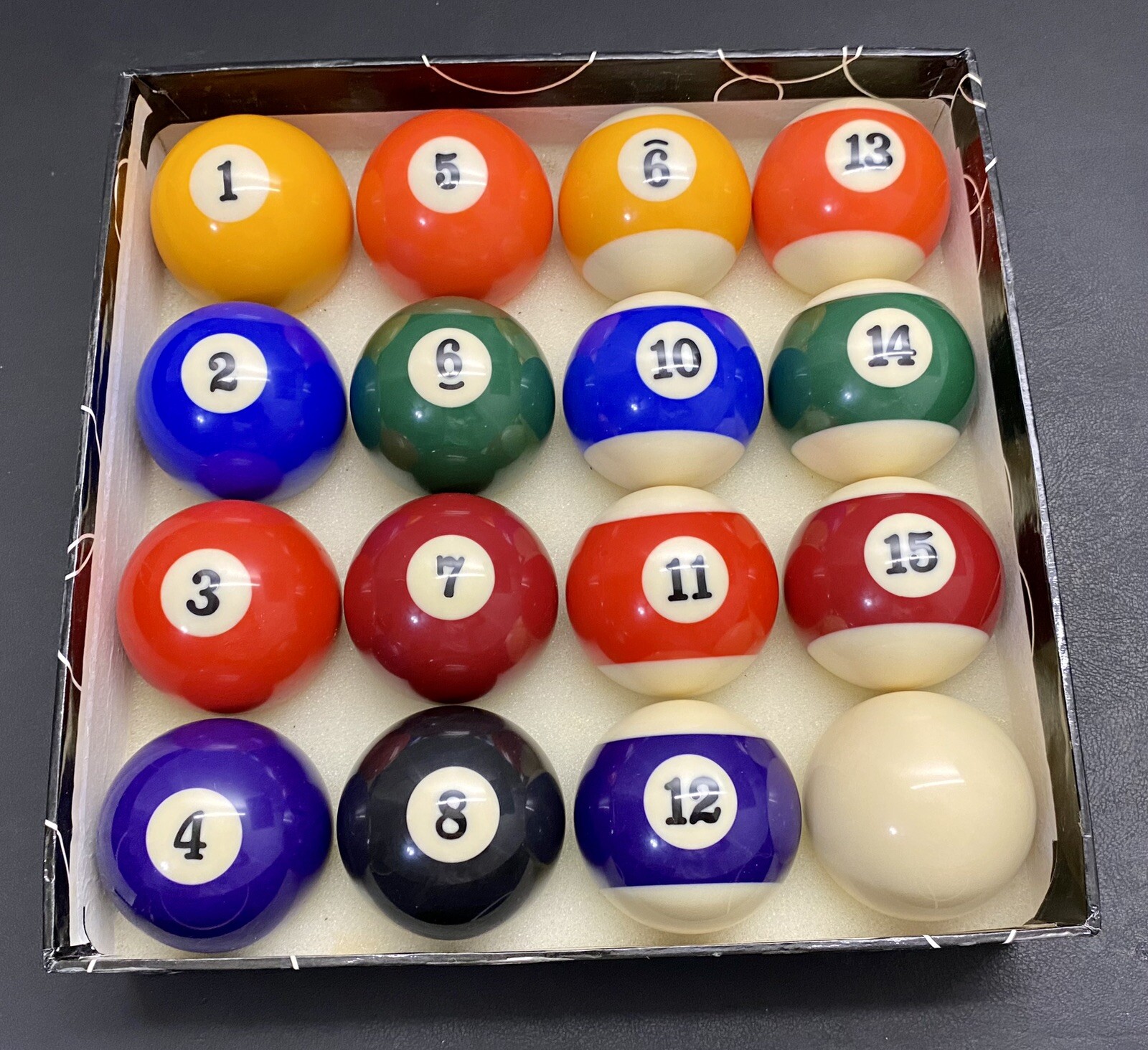 NEW Vintage 2.25” Pool Ball Set **NEVER USED**Please Read Description For Maker