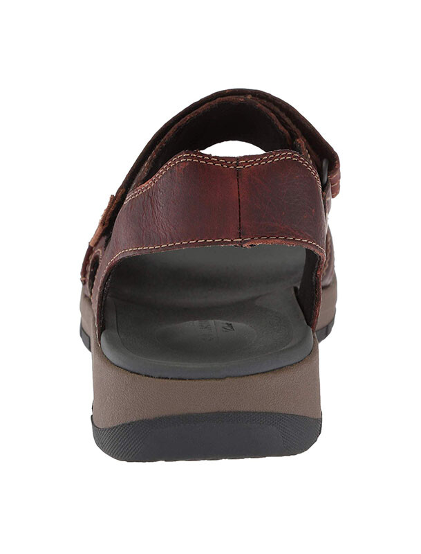 NEW - Clarks Brixby Shore Leather Men Sandals Sz.13 brwn
