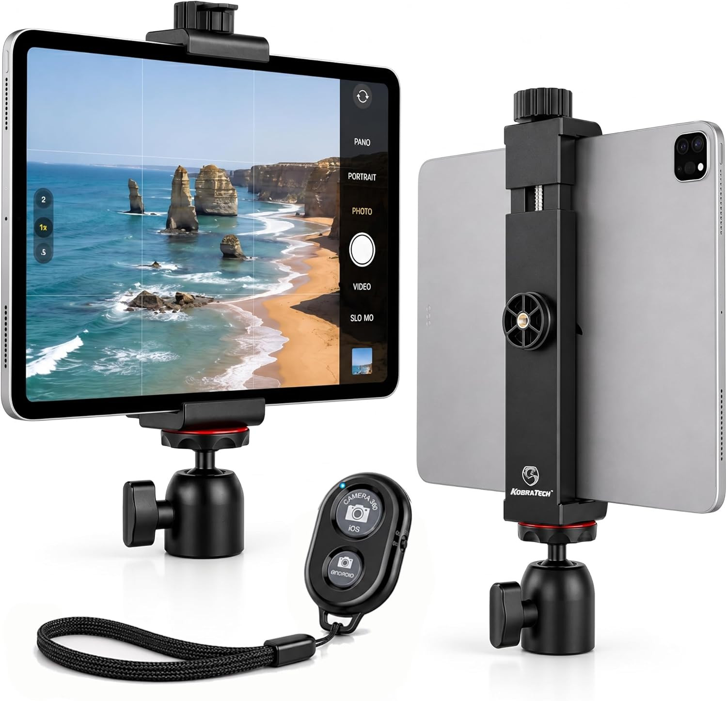 Tabmount 360 Ipad Tripod Mount Holder | Includes Swivel Ball Head and Bluetooth