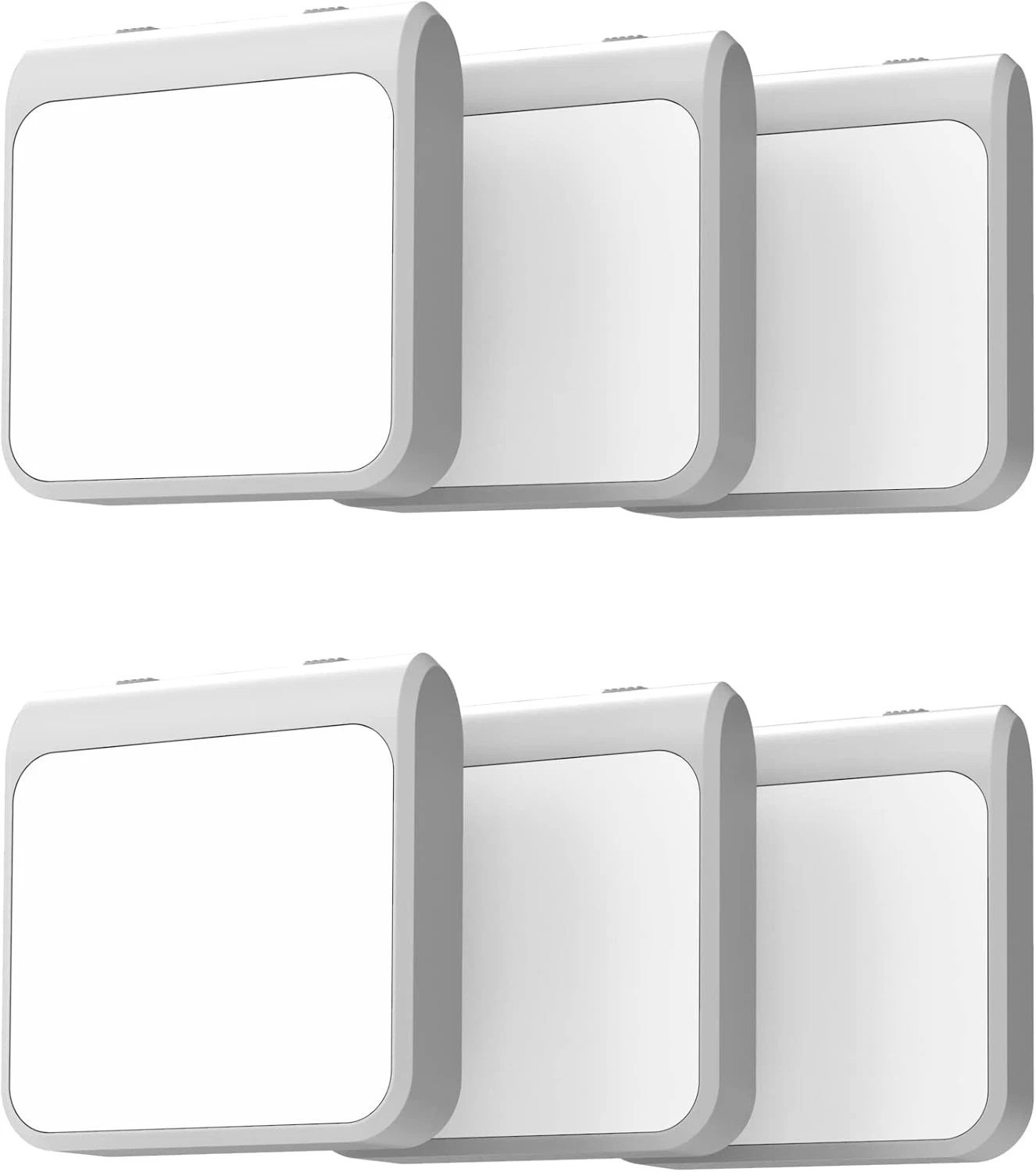 6-Pack Plug-in LED Night Light, Auto Dusk to Dawn Sensor, Adjustable Brightness