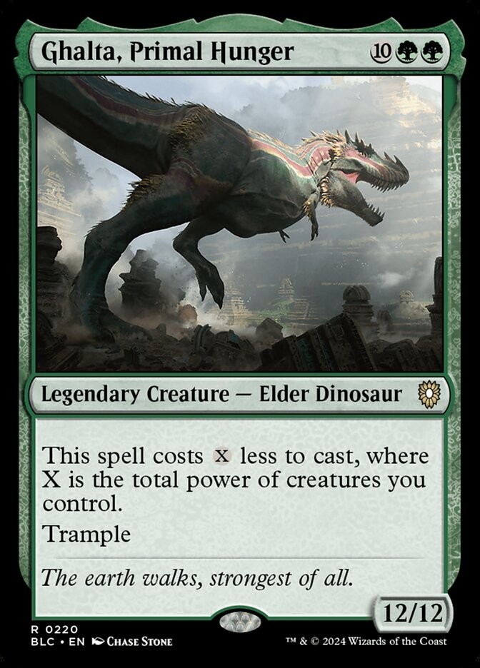 Ghalta, Primal Hunger 0220 Non Foil Rare Bloomburrow Commander MTG Near Mint