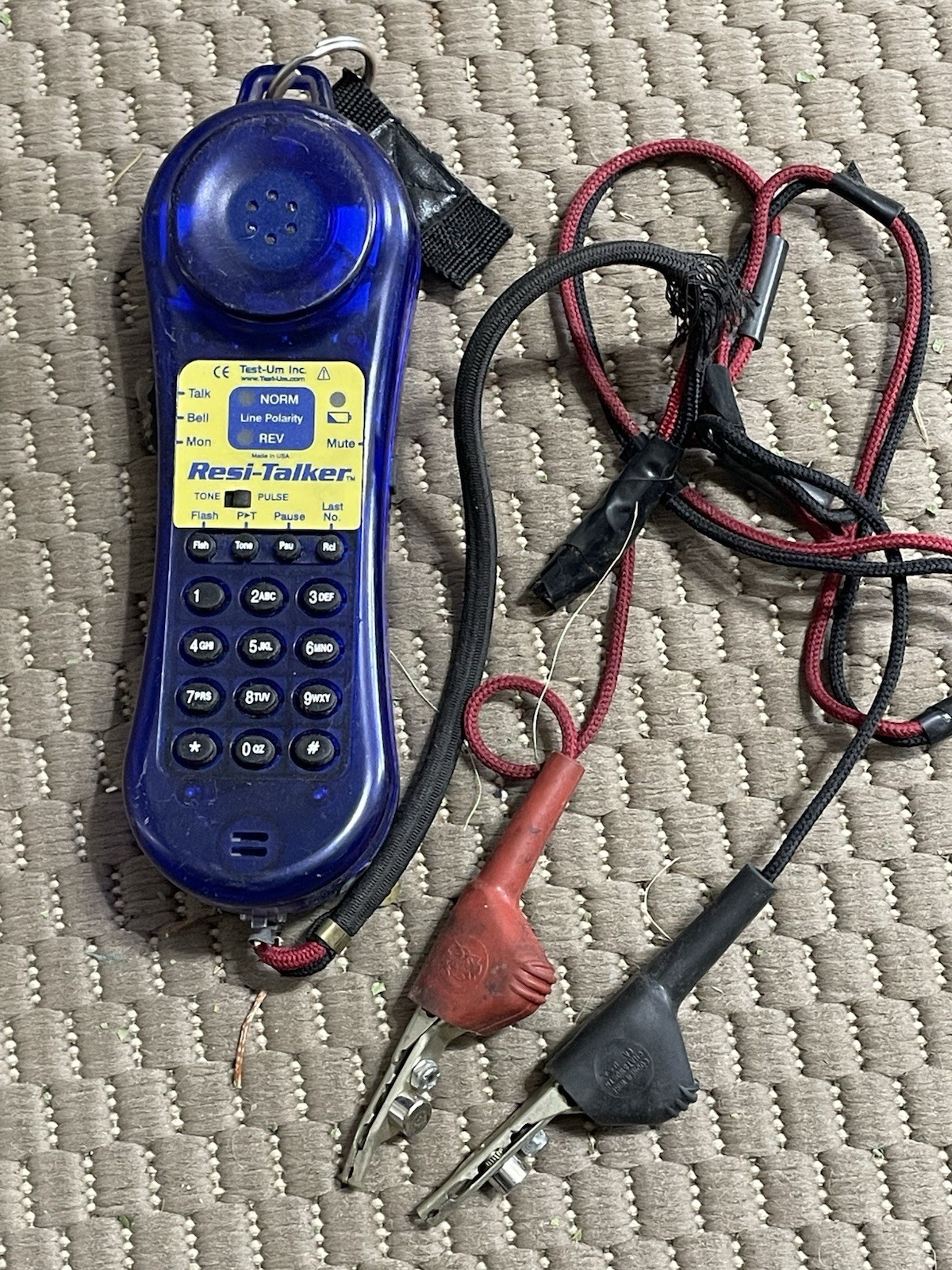 Phone Test Set Resi Talker LB300 By Test-Um Inc. Vintage w Cable