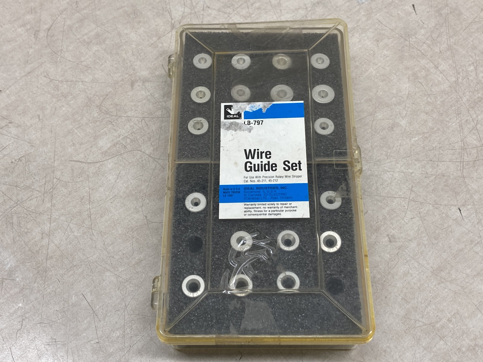 Ideal Industries LB-797 Wire Guide Set For Precision Rotary Wire Stripper 45-211