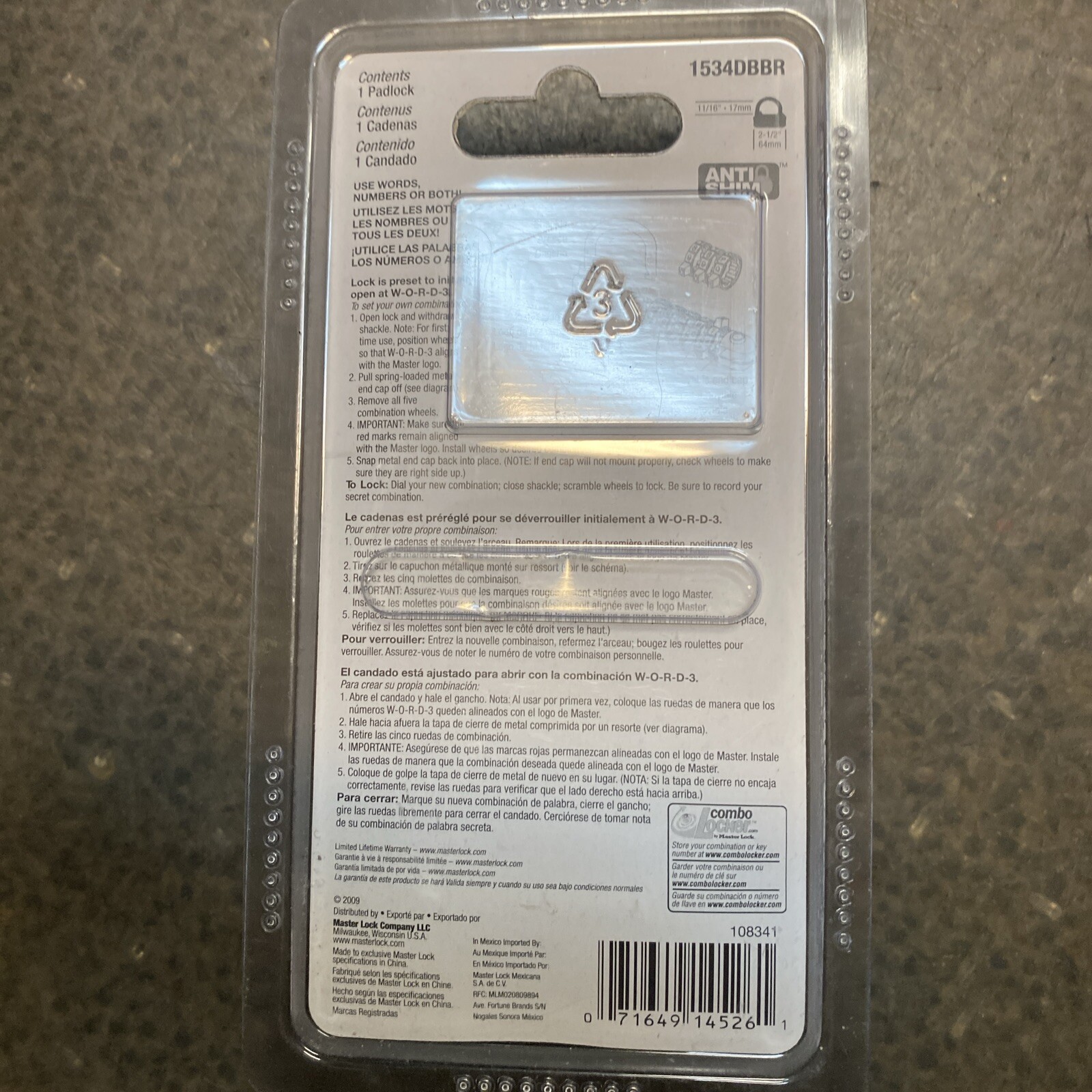 Set Your Own Alphanumeric Combination Padlock, Master Lock-SET OF 2