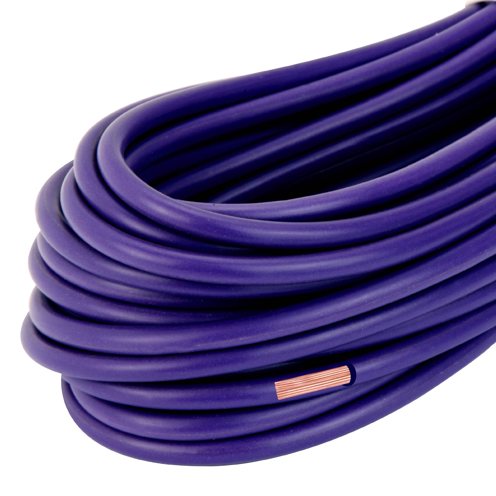 25 ft 16 GA Gauge Primary Wire Power Cable Turn On Hook Up Remote Purple Copper