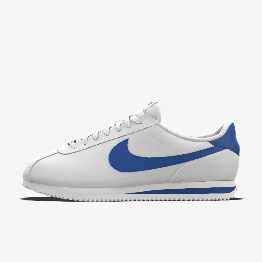 Men's Nike Cortez Prm Leather 2024 Blue Game Royal Swoosh White All Sizes