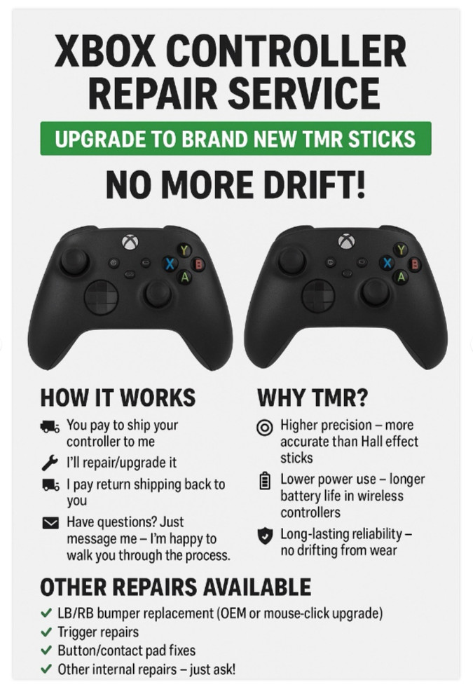 Xbox Series SX Controller Repair Service