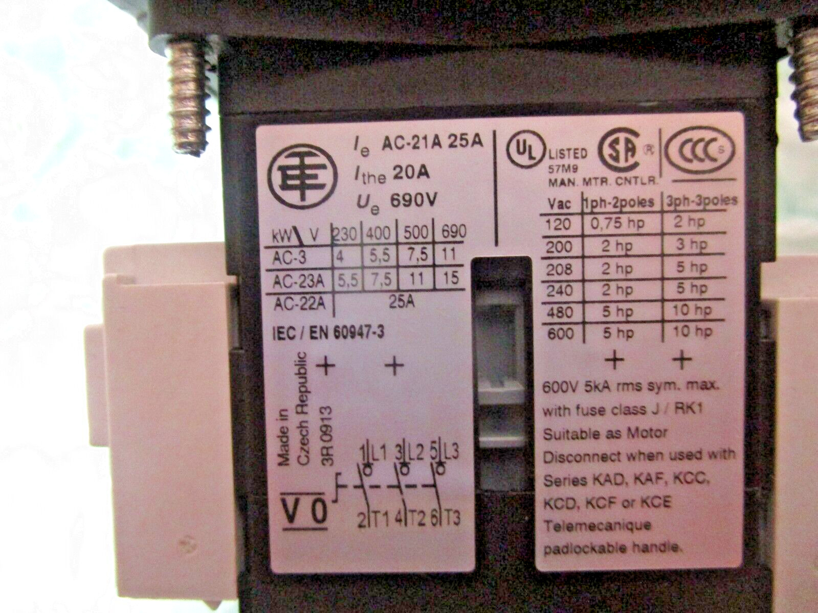 C3 Controls AC-21A 25A (NEW)