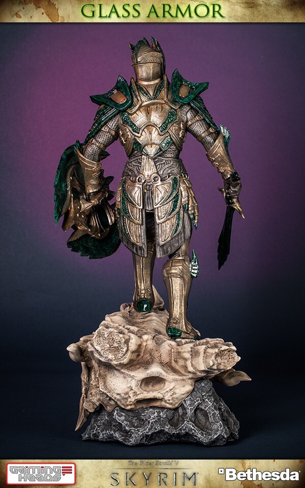 Gaming Heads Elder Scrolls V: Skyrim Glass Armor Regular Statue SEALED