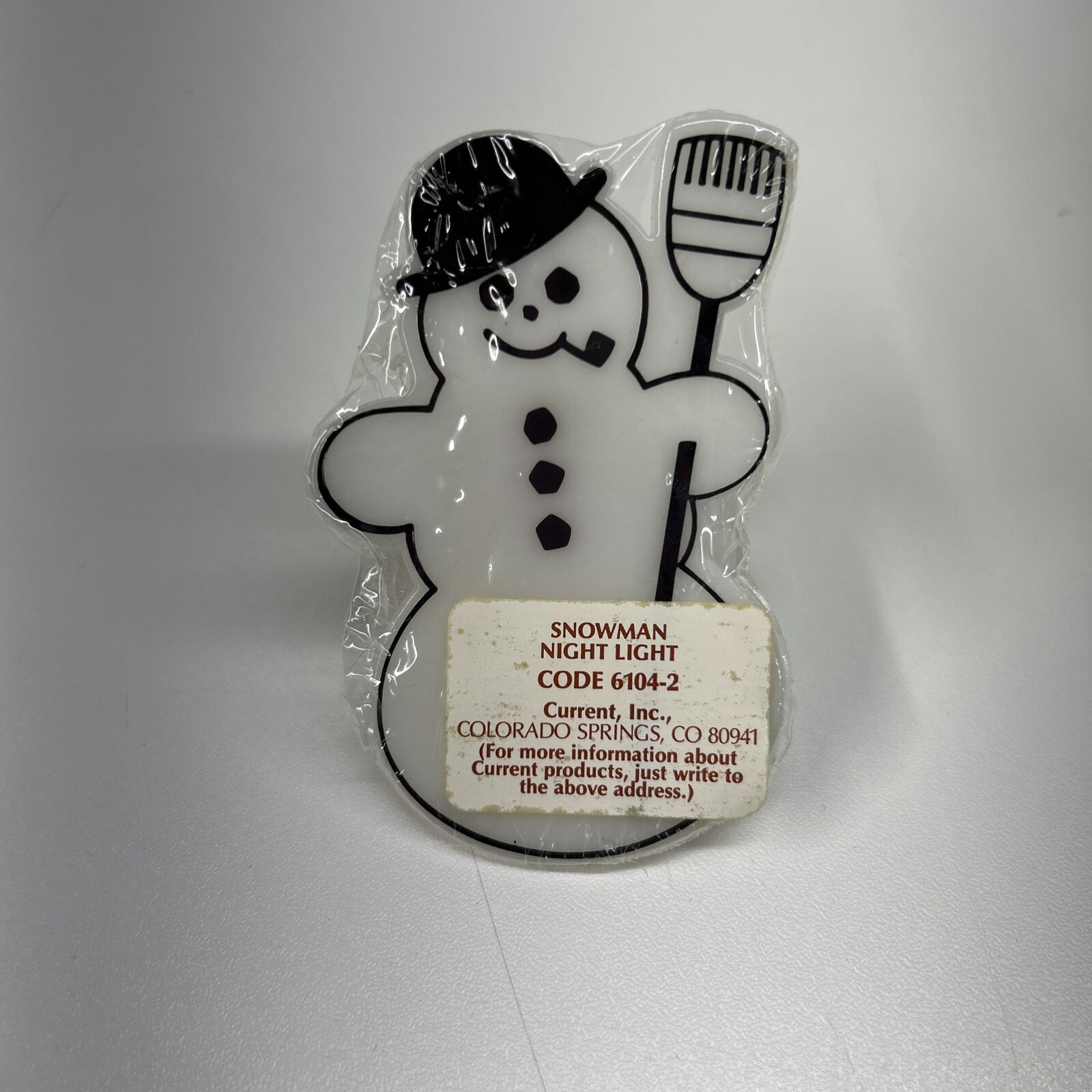VTG Current Inc Snowman Night Light White & Black SEALED KOREA