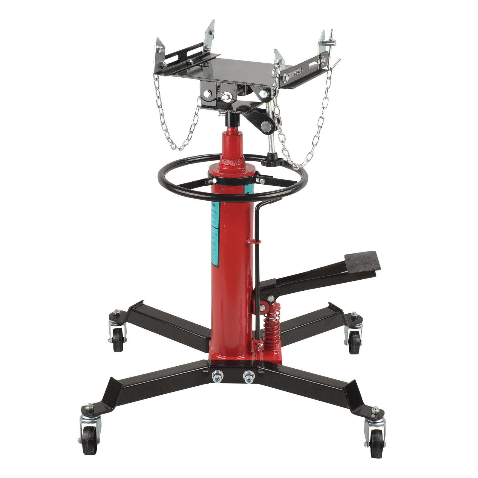 1660 LBS 2 Stage Hydraulic Transmission Jack w/ 360°Swivel Wheels Lift Hoist