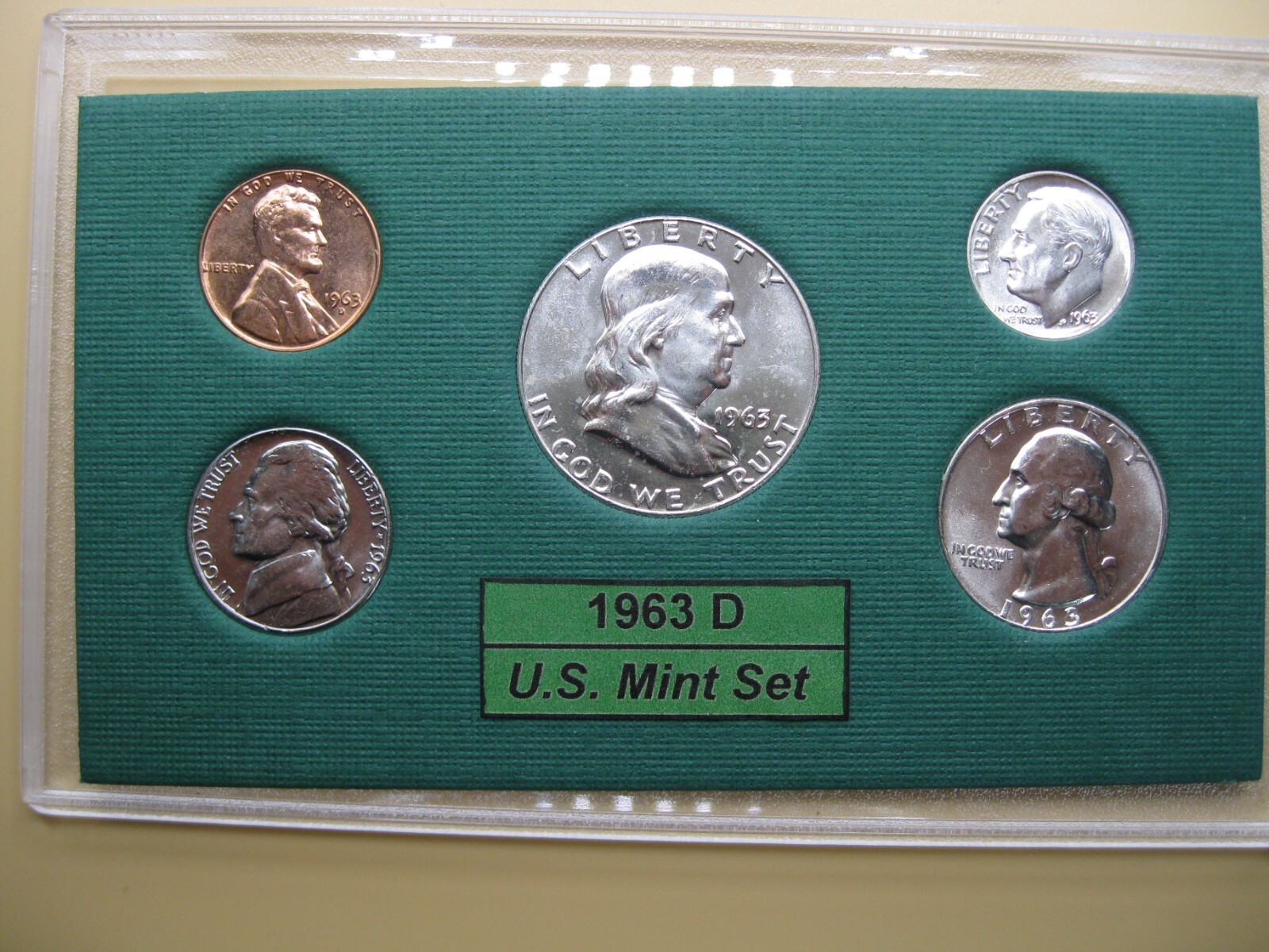 1963 D US Silver Mint Set Brilliant Uncirculated!