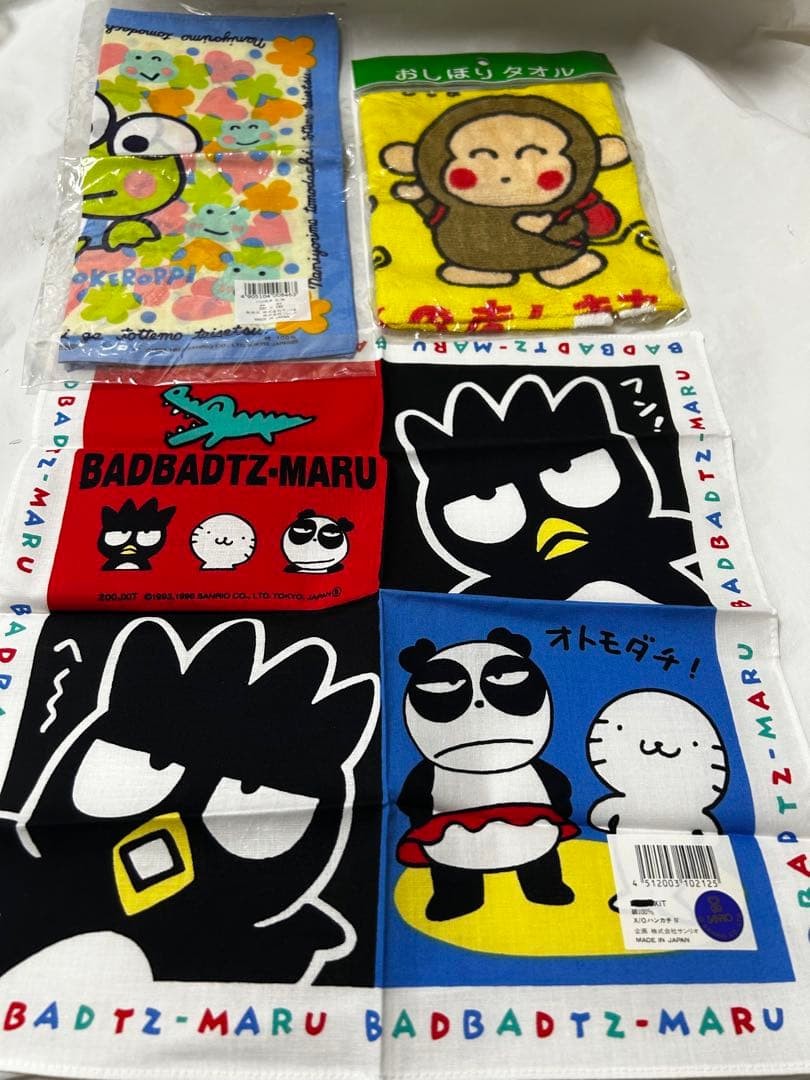 Showa Heisei Retro Fancy Sanrio Character Handkerchief Bulk Sale