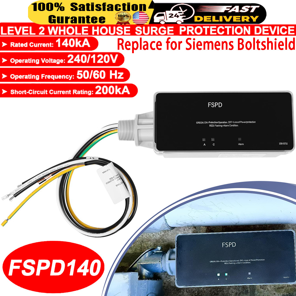 for Siemens Boltshield FSPD140 140000Amp 120/240V Type 2 Surge Protection Device
