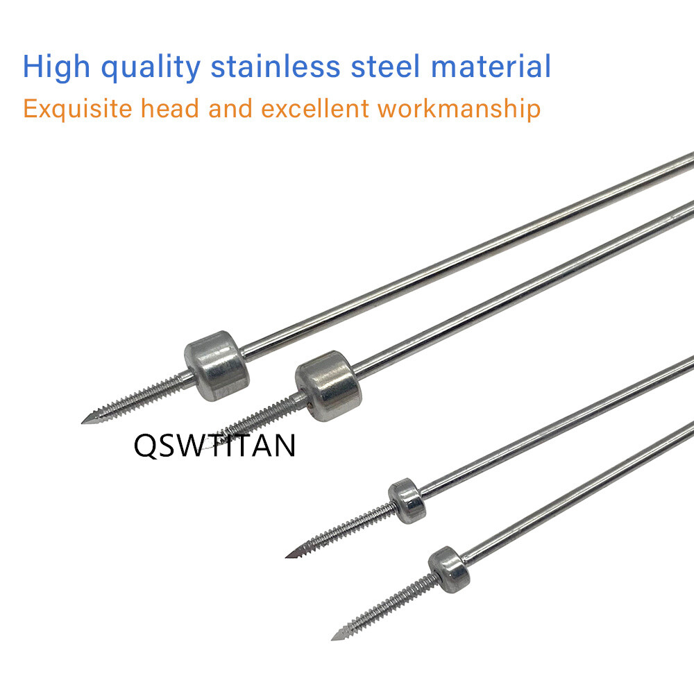 Temporary Reduction-Plate Holding Threaded Pins CNC manufacturing Kirschner Wire