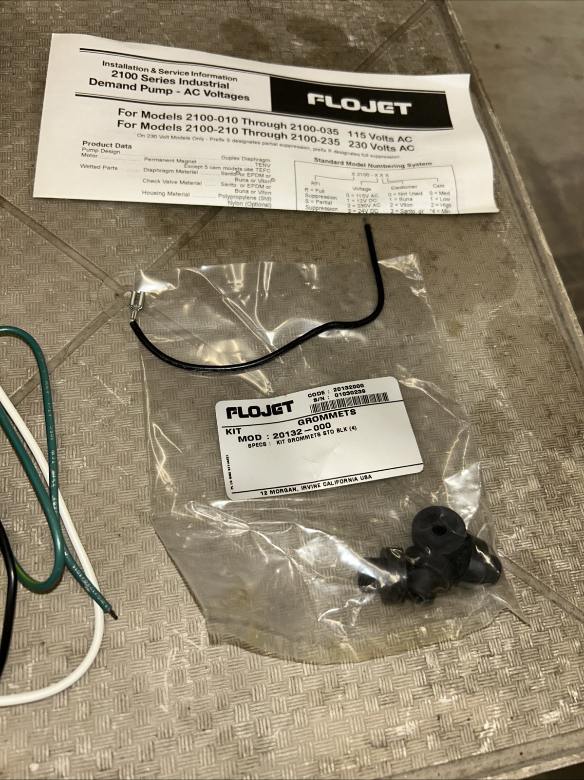 Flojet Motor For Pump Model 2100-022-115