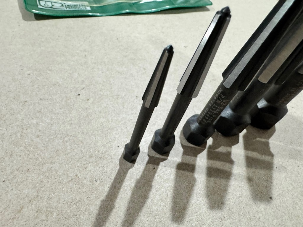 UZ 5-Pc. Dual Action Screw Extractor set, Made in Germany (READ DESCRIPTION)