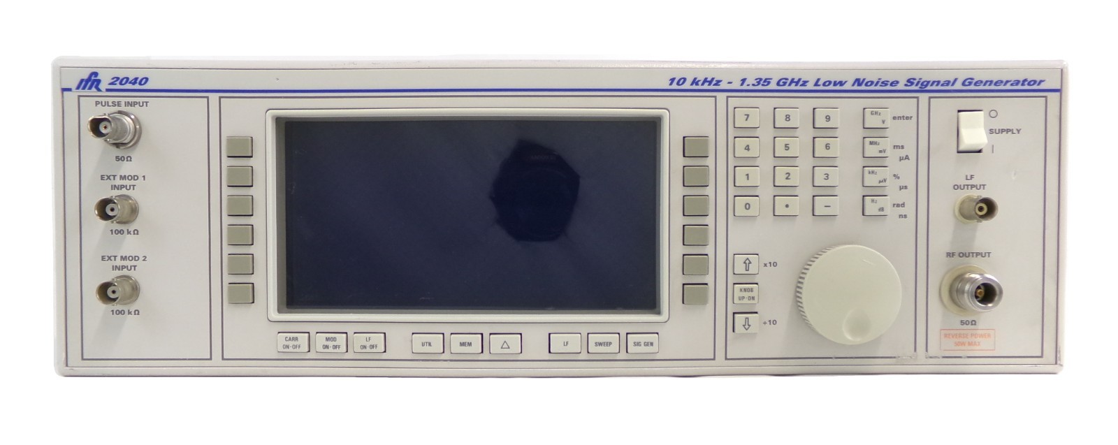 IFR 2040 10khz-1.35Ghz Low Noise Signal Generator 9.15 Error 27 Dented As-Is