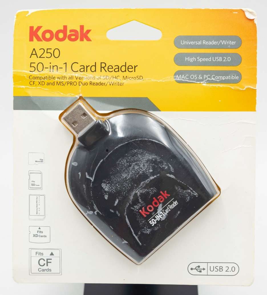 Kodak A250 50-in-1 Card Reader Writer MacOS & PC Compatible USB