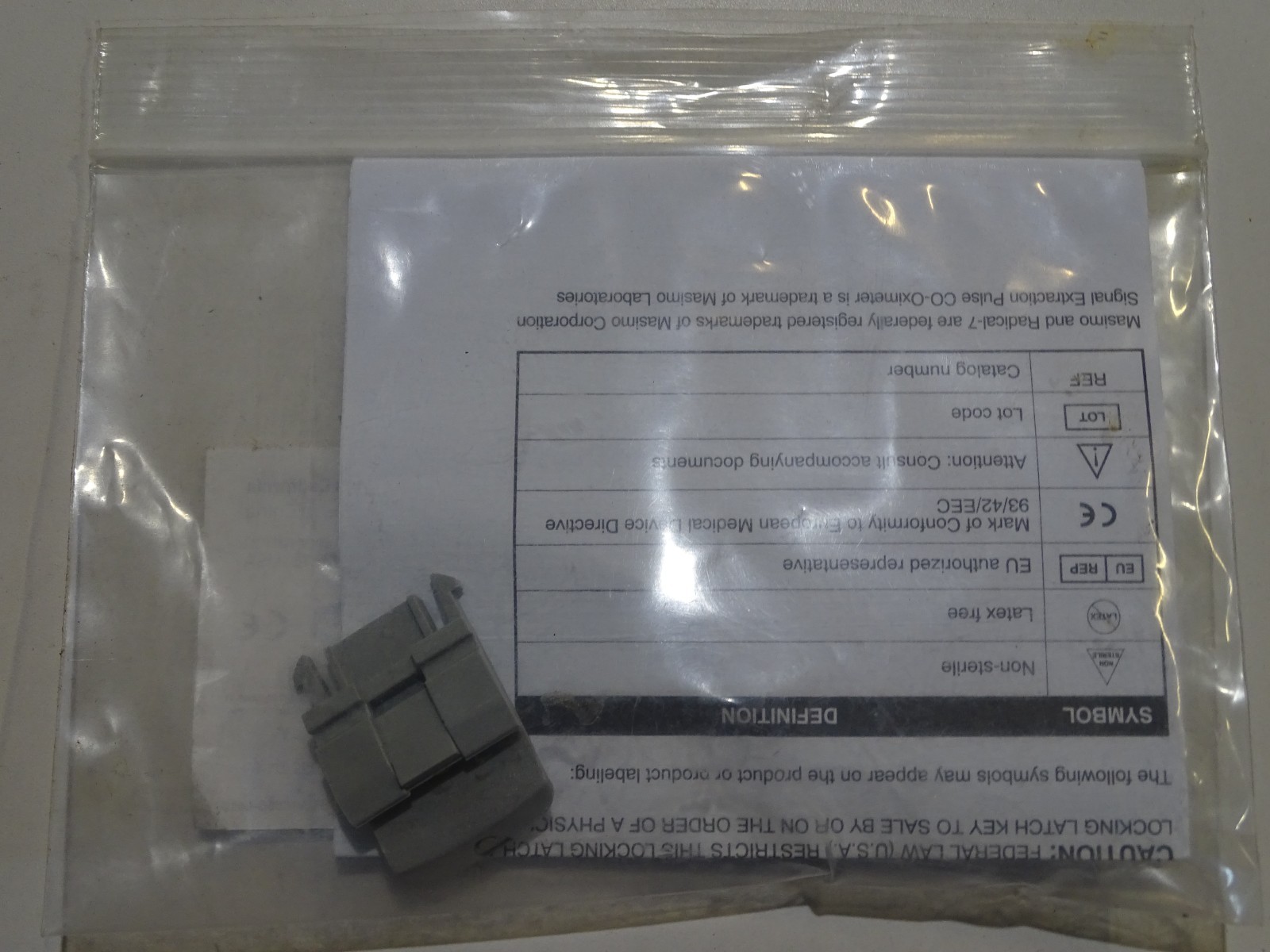 Masimo Radical-7 Accessory Handheld Lock Pulse Oximeter Latch REF 2350