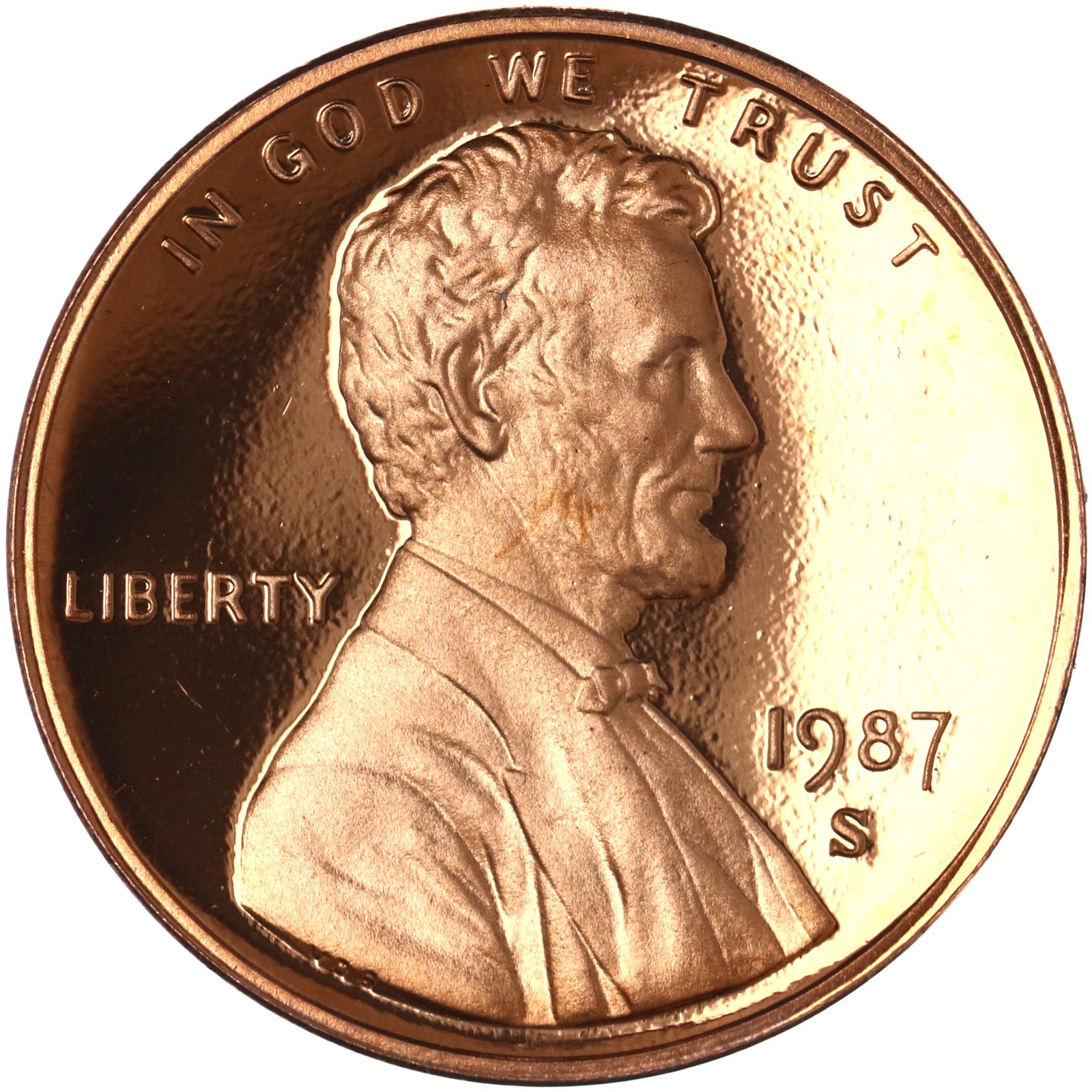 1987 S Lincoln Memorial Cent Gem DCam Proof