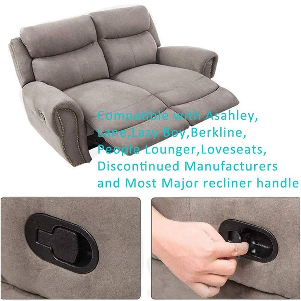 Metal Recliner Handle Replacement Parts with Cable, Couch Release Lever Pull