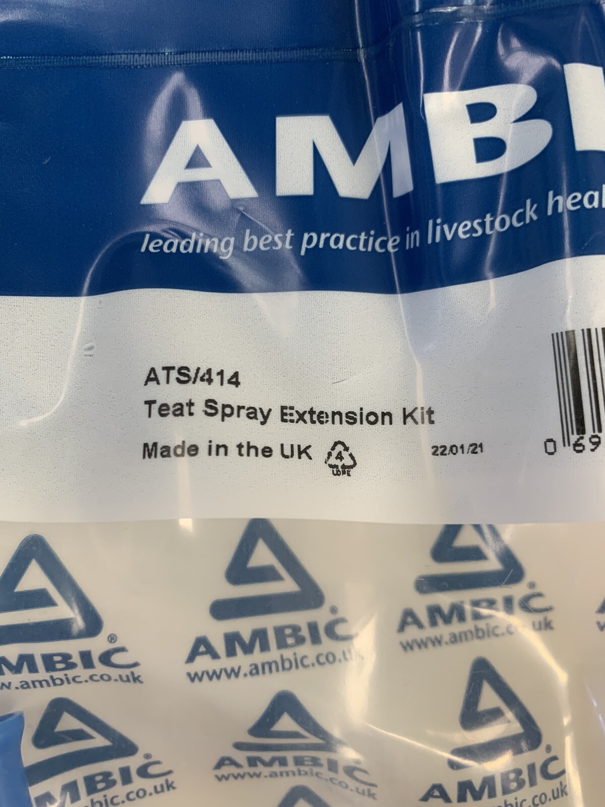 Teat Spray Extension Kit - Ambic ATS/414 - Blue