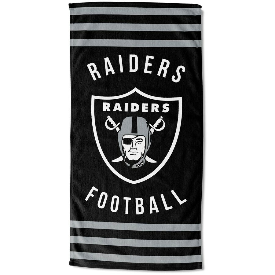 Oakland Raiders Beach Towel - Raiders Pool Towel  - NFL Football