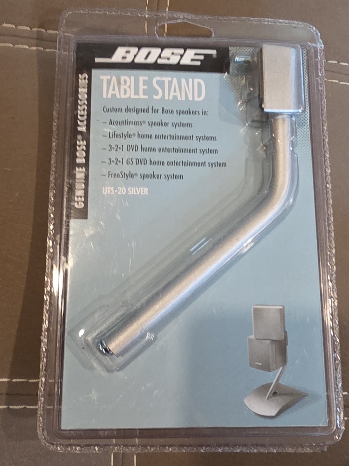 Brand New Sealed Bose UTS-20 Silver Table Stand