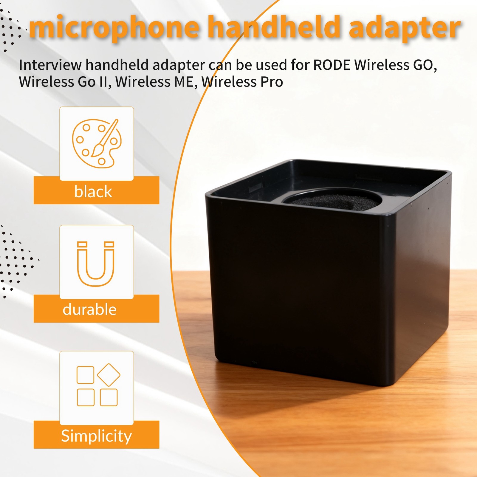 Interview Microphone Handheld Adapter Foam for Go/GoII/DJI2929