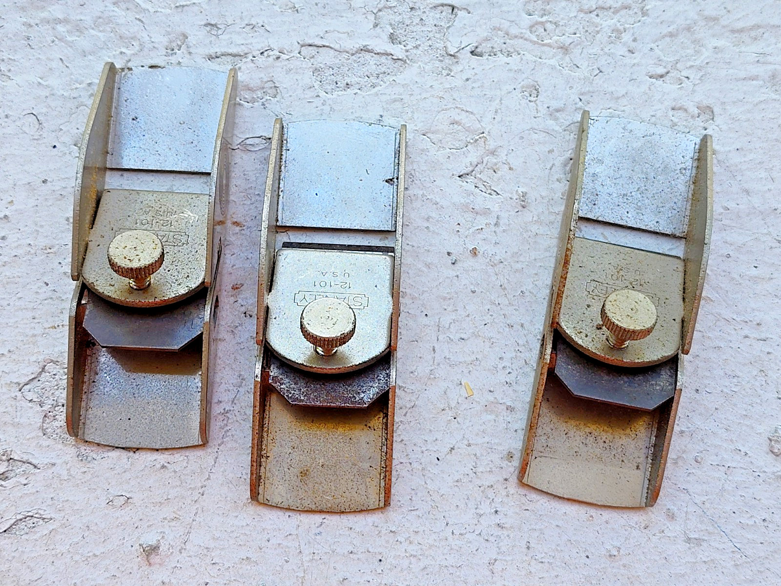 3 Pieces Stanley 12-101 Small Trimming Planes
