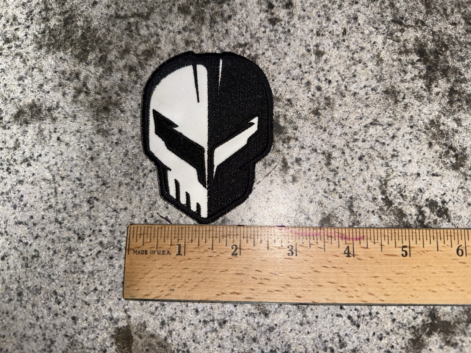 CUSTOM MADE Embroidered Corvette C8 Jack Skull Patch Iron on