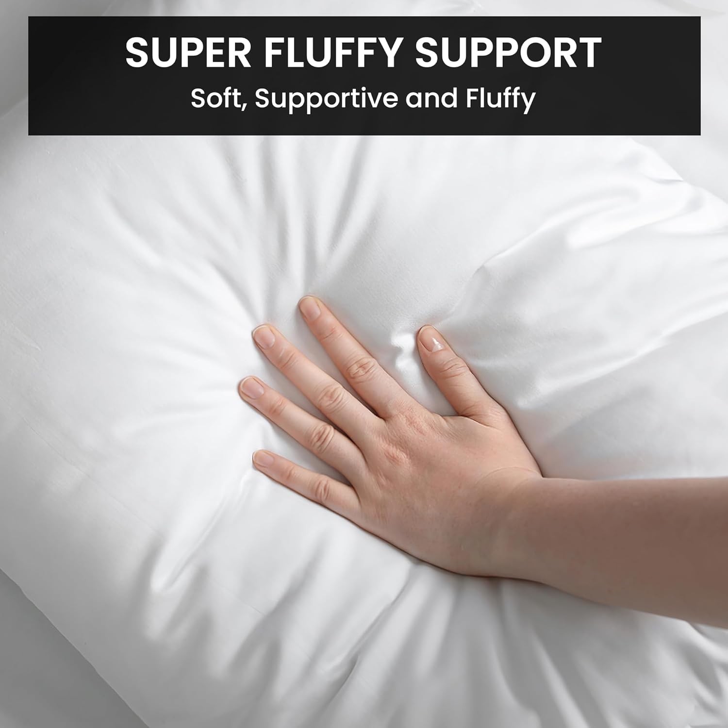 Foamily Throw Pillow Insert 18x18 (Set of 4) Premium Decorative Pillows