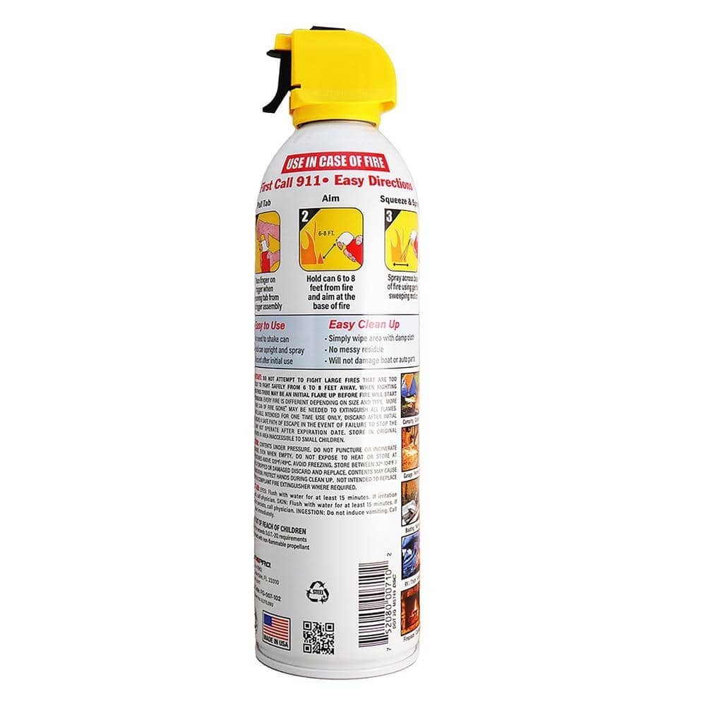 16 Oz. A:B:C Multiple Use Fire Extinguisher Spray Suppressant