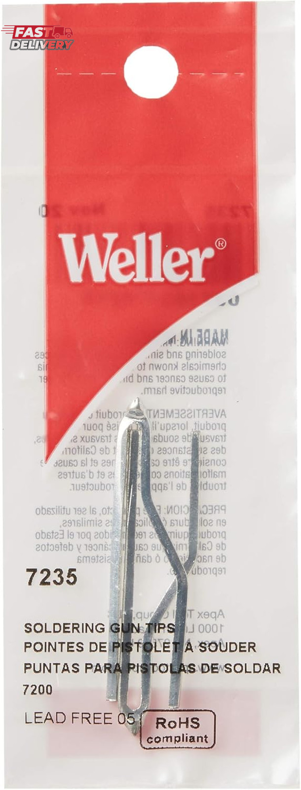 Weller 7235 Replacement Soldering Gun Tip 2Count (Pack of 1)