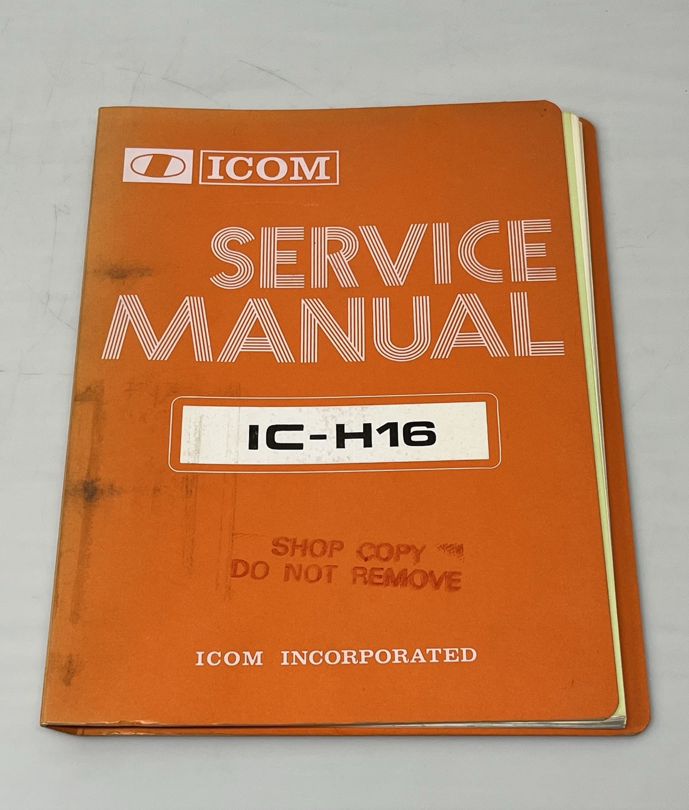 Factory Original Icom IC-H16 VHF FM Transceiver Service Manual